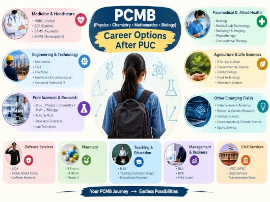 Career options after PCMB at Inspiration PU College